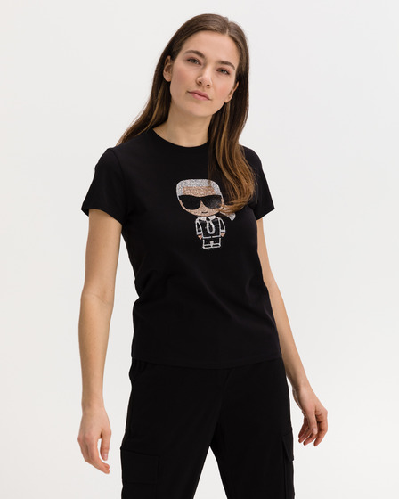 Karl Lagerfeld Ikonik Rhinestone Koszulka