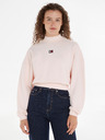 Tommy Jeans Mock Neck Badge Boxy Cropped Bluza