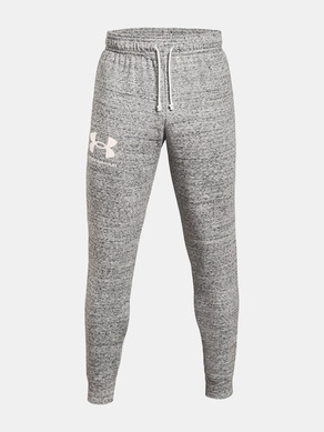 Under Armour RIVAL TERRY JOGGER - bílá Spodnie dresowe