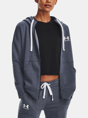 Under Armour Rival Fleece FZ Hoodie-GRY Bluza