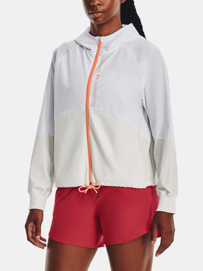 Under Armour Woven FZ Jacket-WHT Kurtka